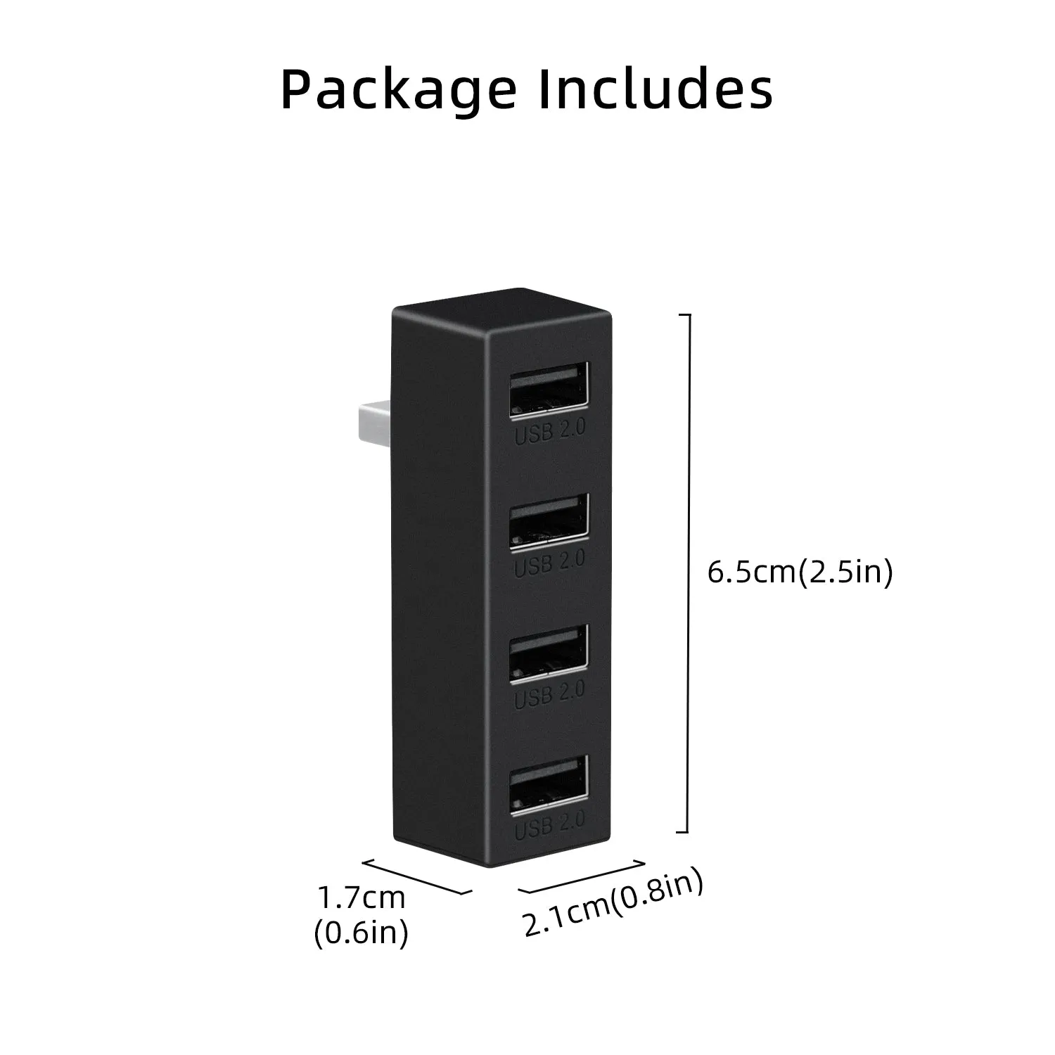 1-to-4 USB2.0 Hub for Xbox Series X/Series S - Black (XS03)