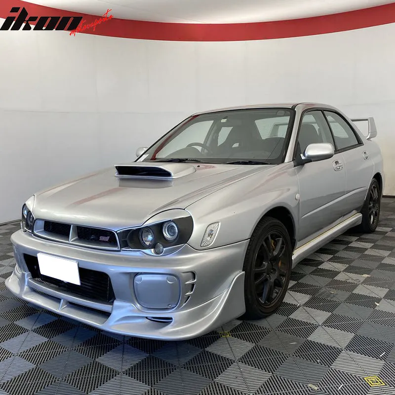 2002-2003 Subaru Impreza WRX Sti CW style Black Front Bumper Lip PU