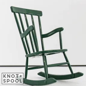 2024 Maileg Mouse Dark Green Rocking Chair