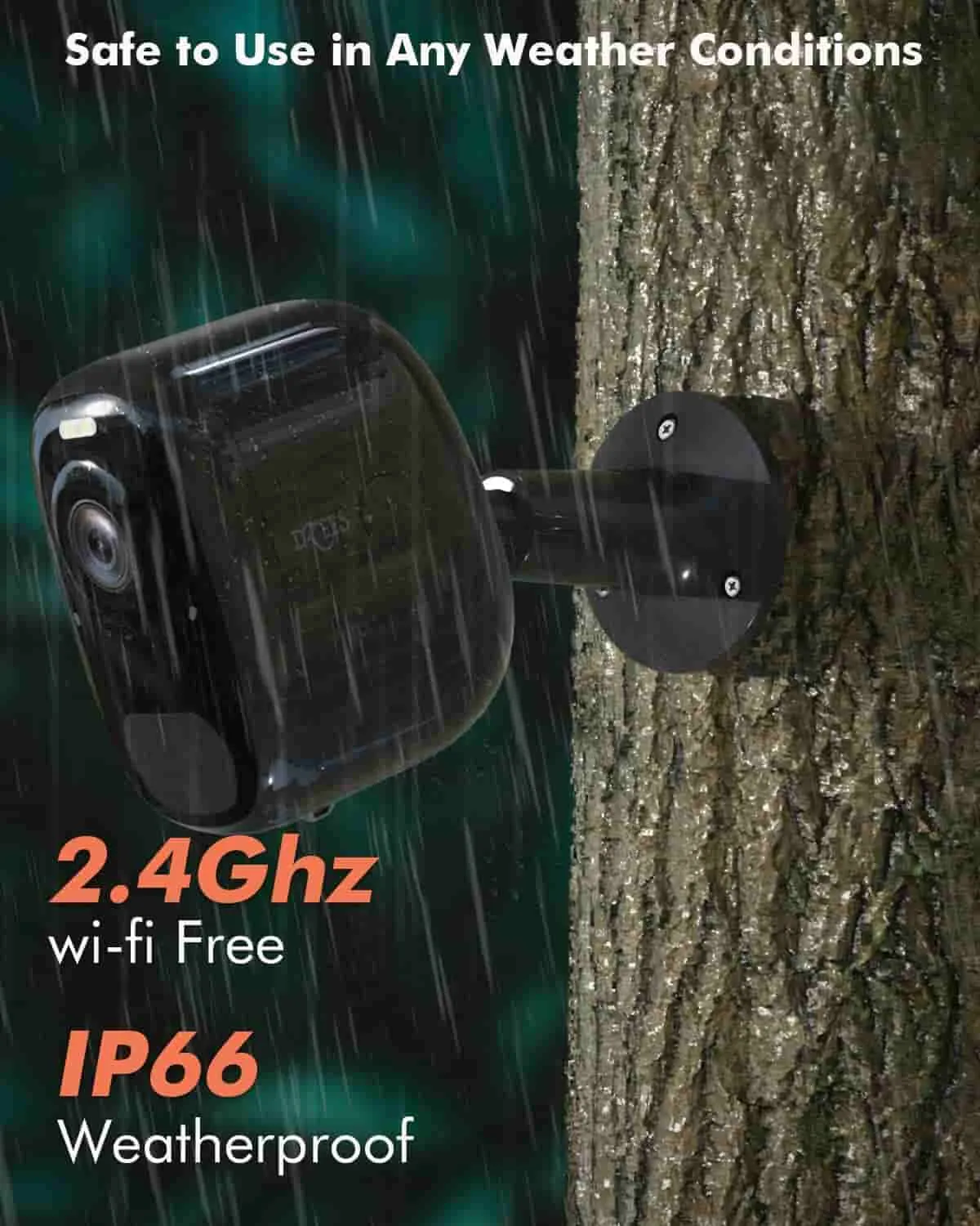 4MP Magnetic Mount Wireless Battery Security Camera for Outdoor Indoor Use Dzees CG1B