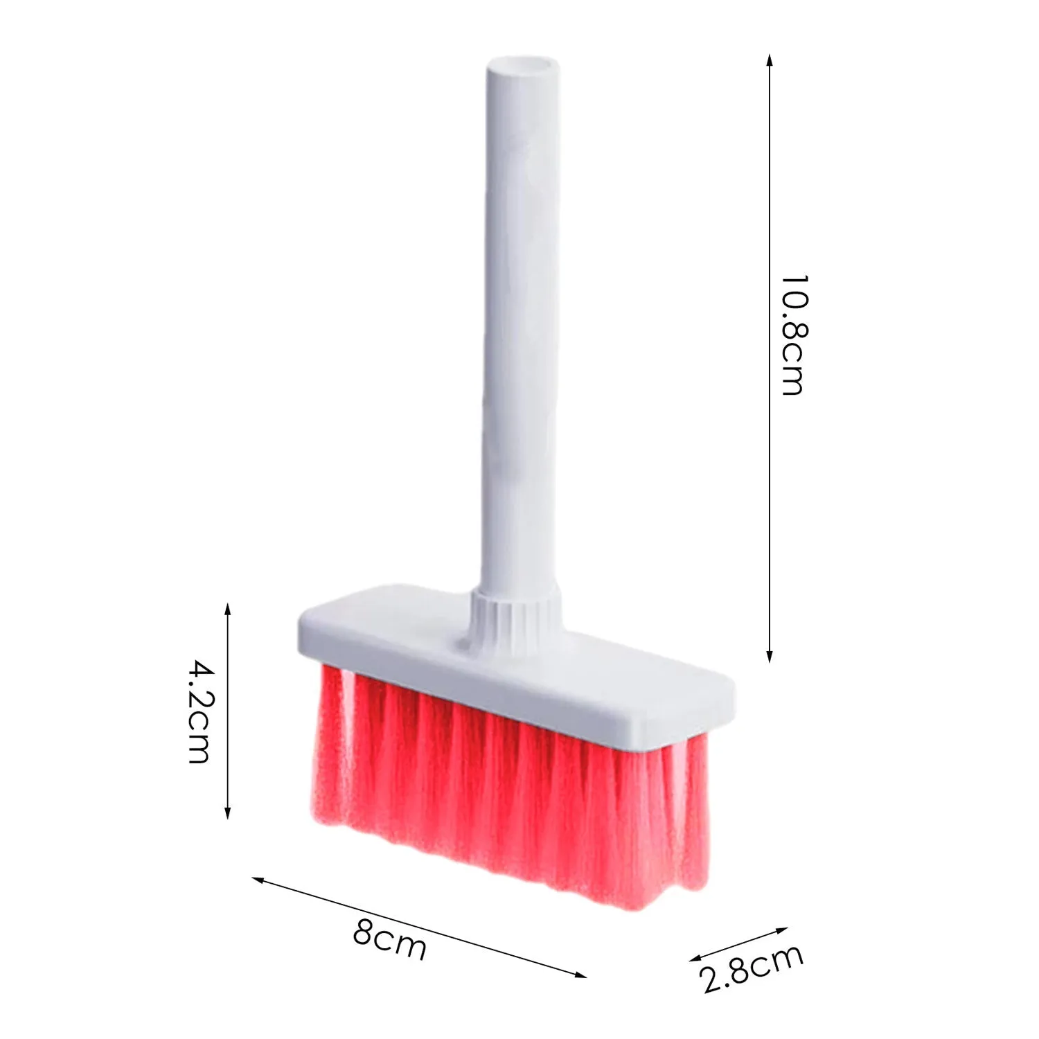 6246 5in1 Multi-Function Soft Dust Clean Bush for Computer Cleaning, with Corner Gap Duster Keycap Puller Remover for Gamer Pc (White)