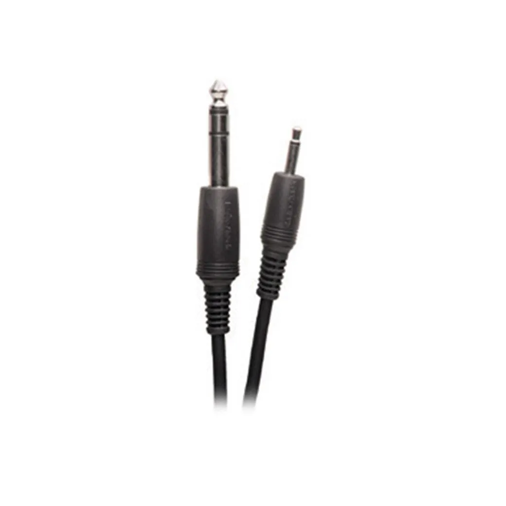 6ft 1/8 Mono Plug to 1/4 Stereo Plug Shielded Cable