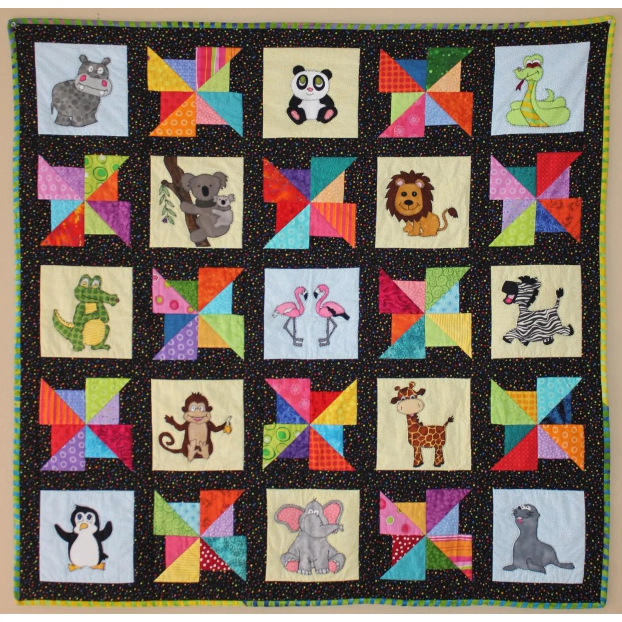 A Day at the Zoo Quilt MSP-102e - Downloadable Pattern