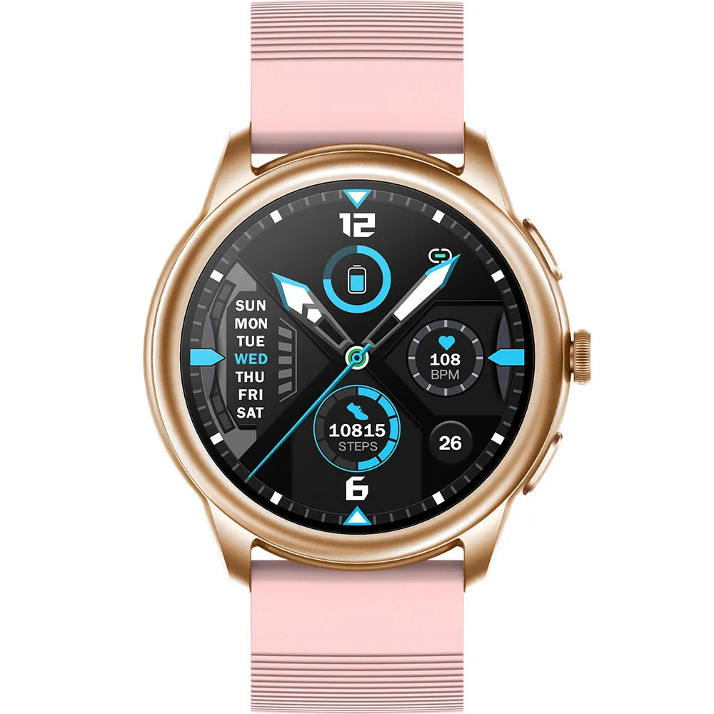 Active Pro Call  Connect Smart Watch Box Set with 3 Band Options Rose Gold