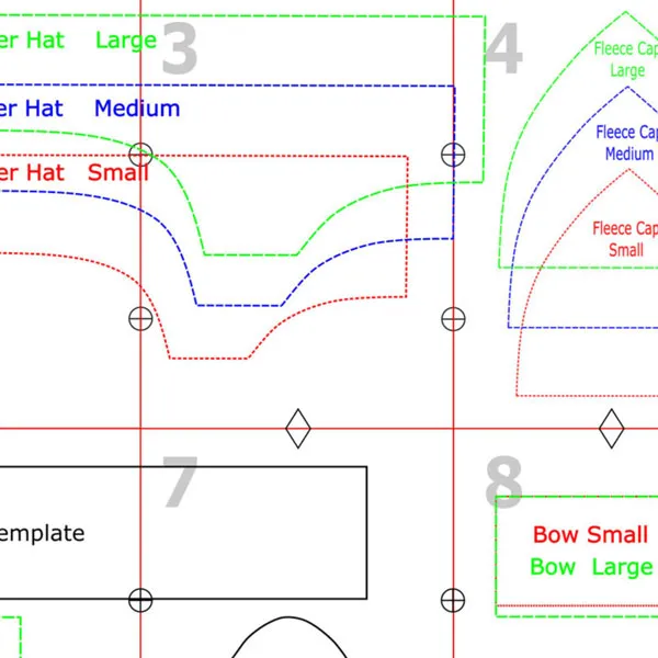 Adorable Kid's Fleece Stroller Hat sewing pattern and instructions, digital format