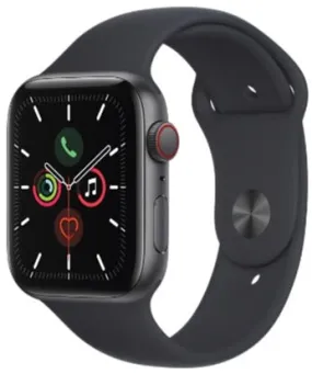 Apple Watch SE (GPS Cellular) 44mm -Space Gray Aluminum Case with Midnight Sport Band  - (MKRR3LL/A | MKRR3CL/A)