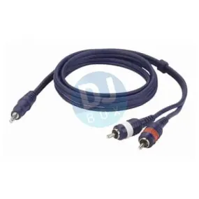 Audio cable - 3.5mm Stereo mini jack to RCA male phono