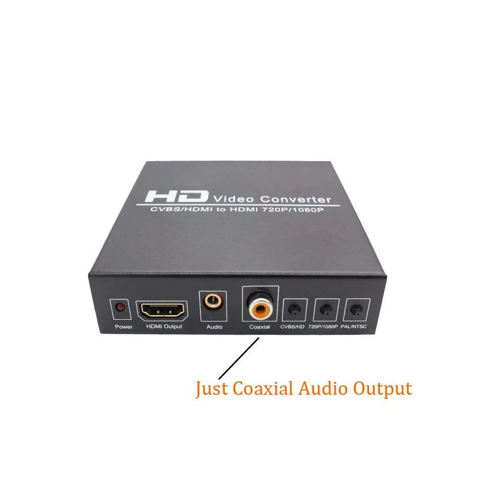 AV / CVBS   HDMI to HDMI 720P / 1080P HD Video Converter - Dual Voltage