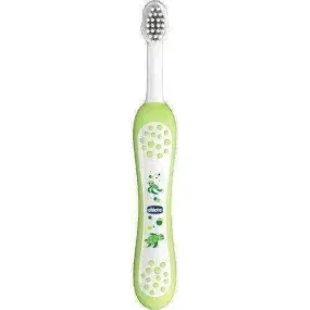 Baby toothbrush, CHICCO Toothbrush green 6m   x 1 piece