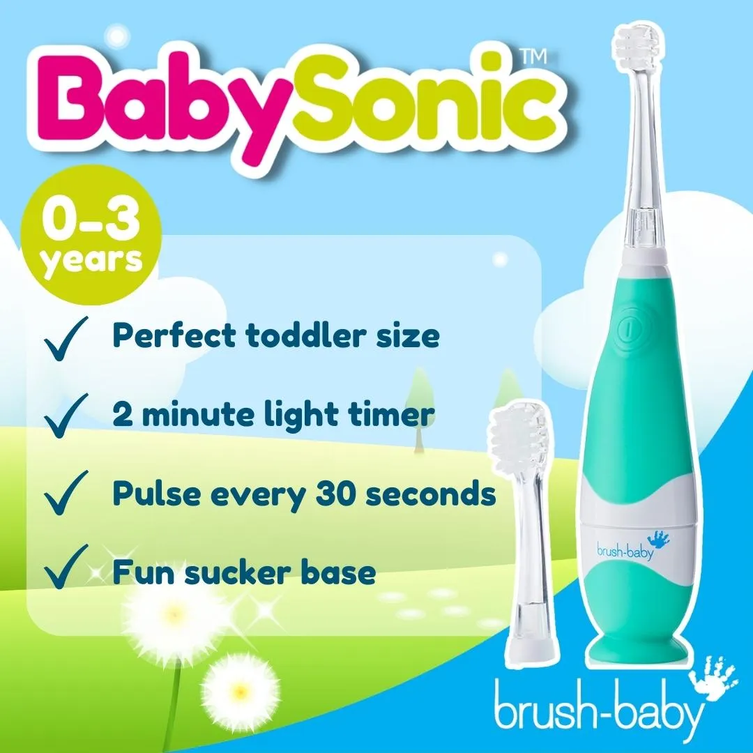 BabySonic® Pink Electric Toothbrush Gift Set