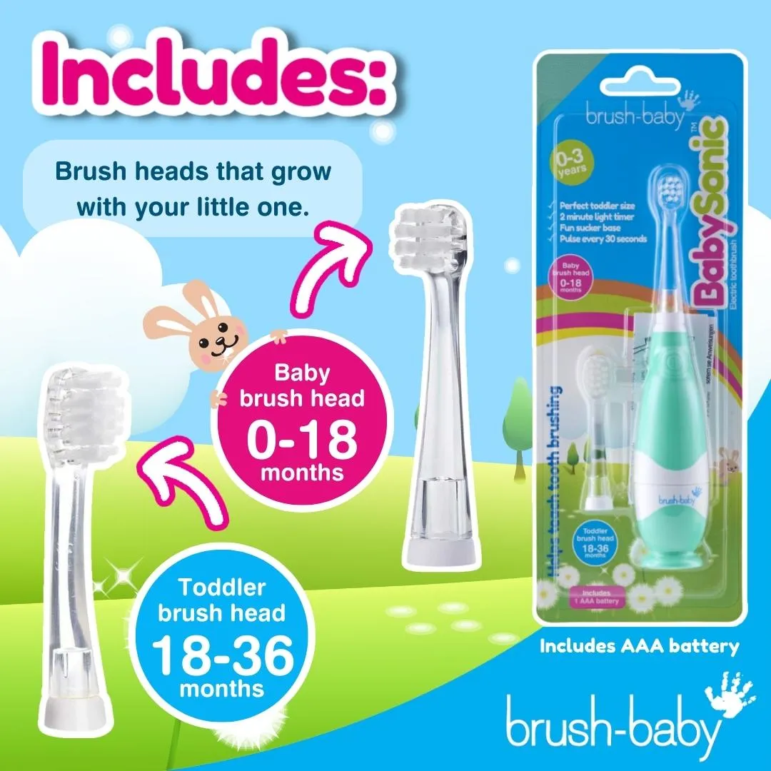 BabySonic® Pink Electric Toothbrush Gift Set