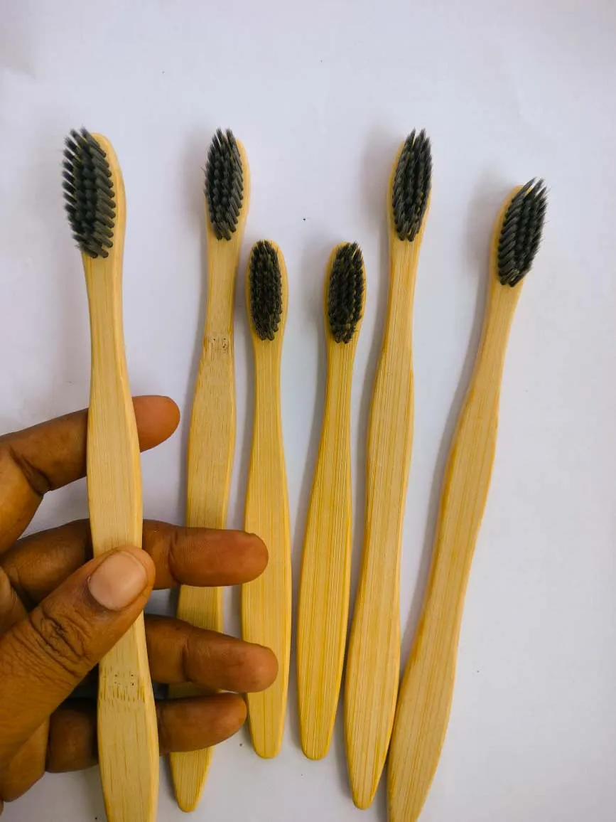 Bamboo Toothbrush - Pack of 6