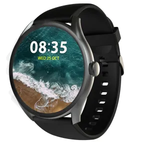 beatXP Vega 1.43" (3.6 cm) Super AMOLED Display, One-Tap Bluetooth Calling Smart Watch, 1000 Nits Brightness, Fast Charging, 24 * 7 Health Monitoring (Electric Black)