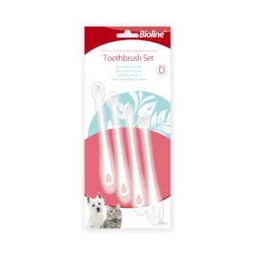 Bioline toothbrush set for cat and puppy