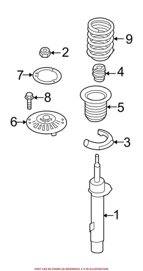 BMW Coil Spring – Front 31336851715