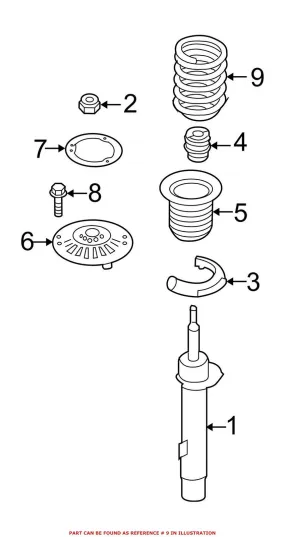 BMW Coil Spring – Front 31336851922