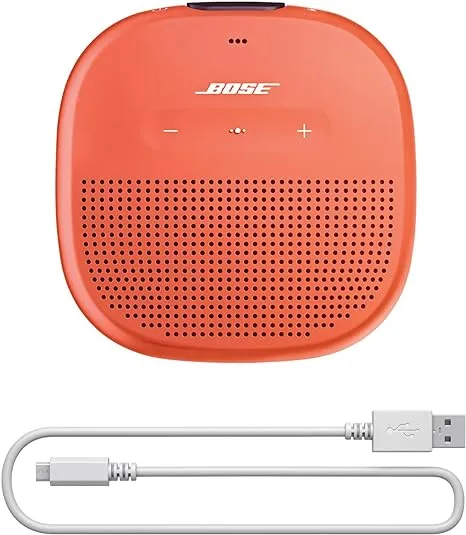 Bose SoundLink Micro: Small Portable Bluetooth Speaker (Waterproof), Bright Orange