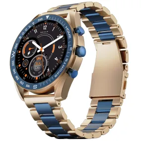 Boult Newly Launched Mirage Smart Watch 1.39''HD Screen, Bluetooth Calling, IP67, Zinc Alloy Frame, 500 Nits Brightness, AI Voice Assistant, SpO2 Monitoring, 120  Sports Mode (Amber Blue)