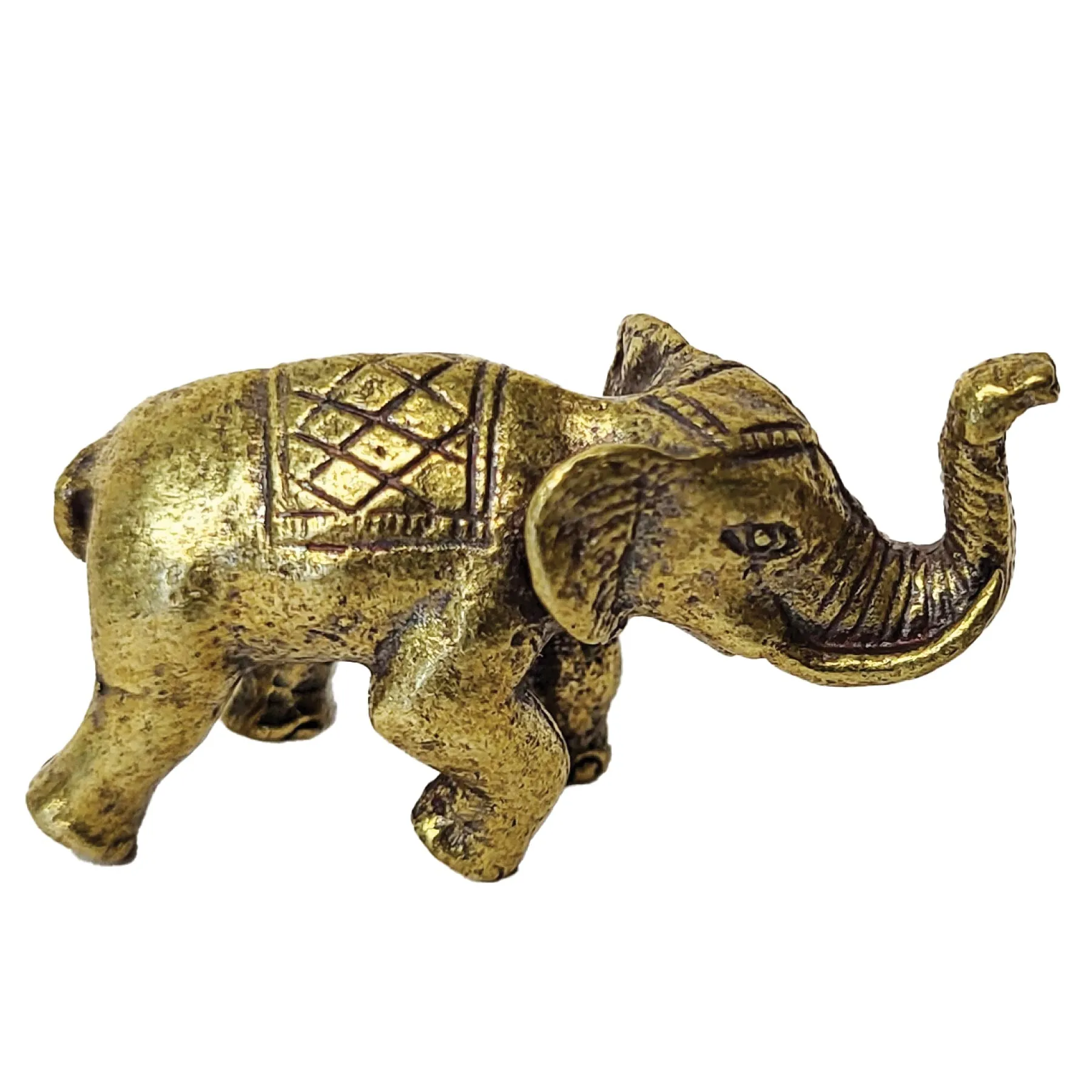 Brass Spirit Animal Mini Statues- Elephant