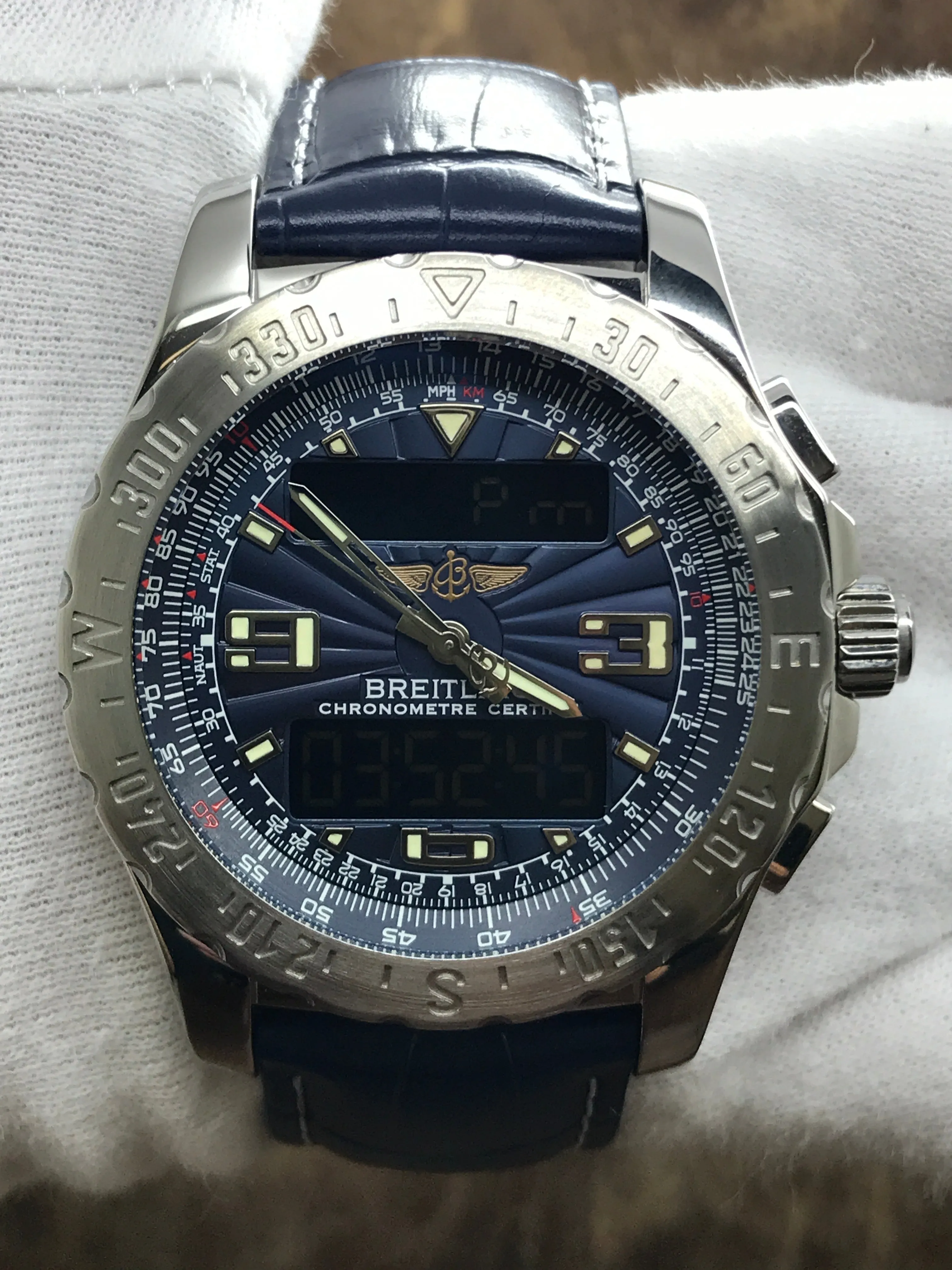 Breitling Airwolf A78363 Dark Blue Dial Quartz Men's Watch