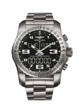 Breitling Cockpit B50 GMT Chronograph Quartz Black Dial Men's Watch EB5010221B1E1