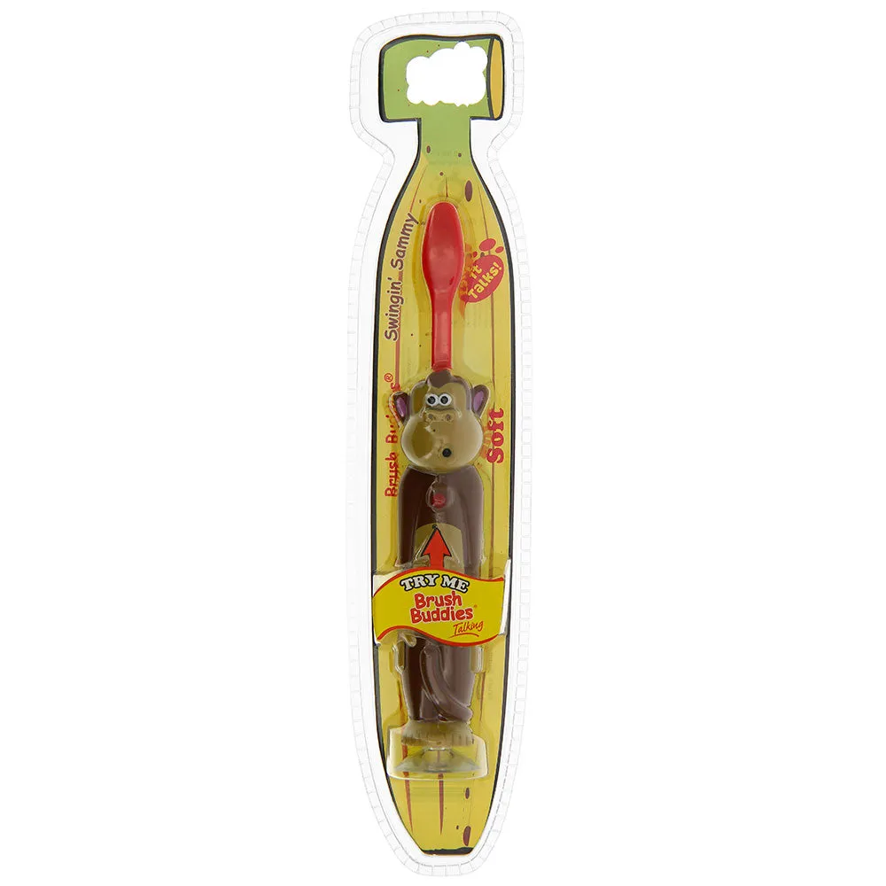 Brush Buddies Talkin' Toothbrush - Swingin Sammy (Monkey) -Red