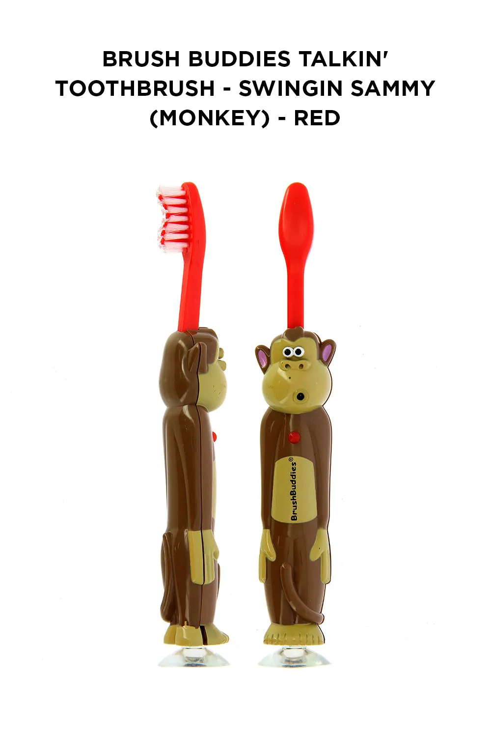 Brush Buddies Talkin' Toothbrush - Swingin Sammy (Monkey) -Red