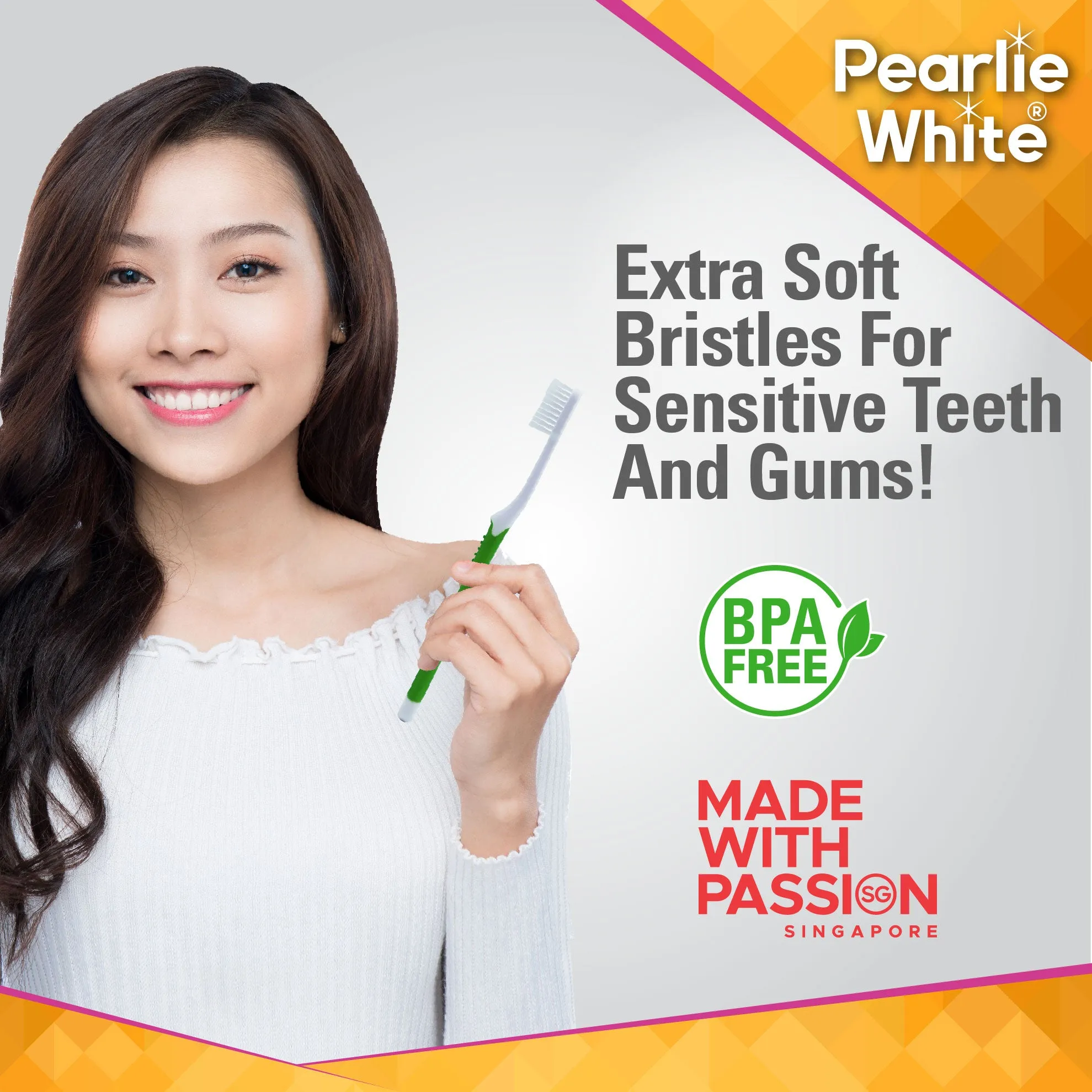 BrushCare Sensitive Extra Soft Toothbrush Triple Pack