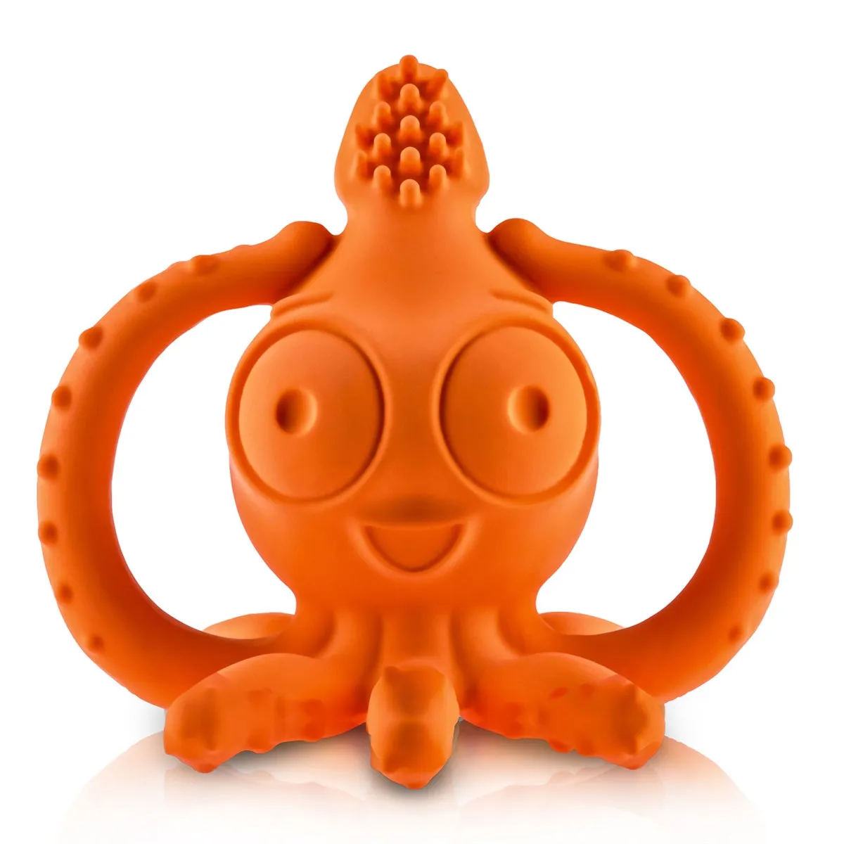 CaaOcho Baby Natural Rubber Teether Toothbrush Massager Hermetic Sealed - Sqwiddle the Squid