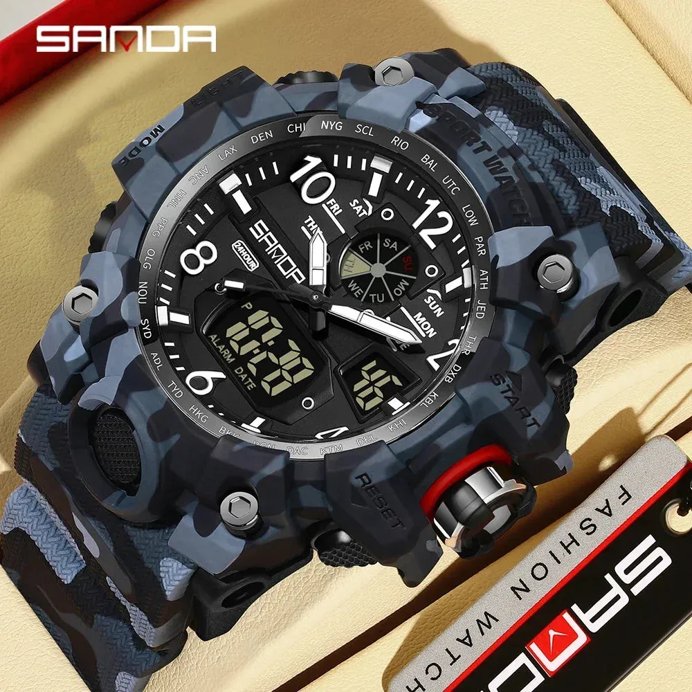 Camouflage LED Digital Watch