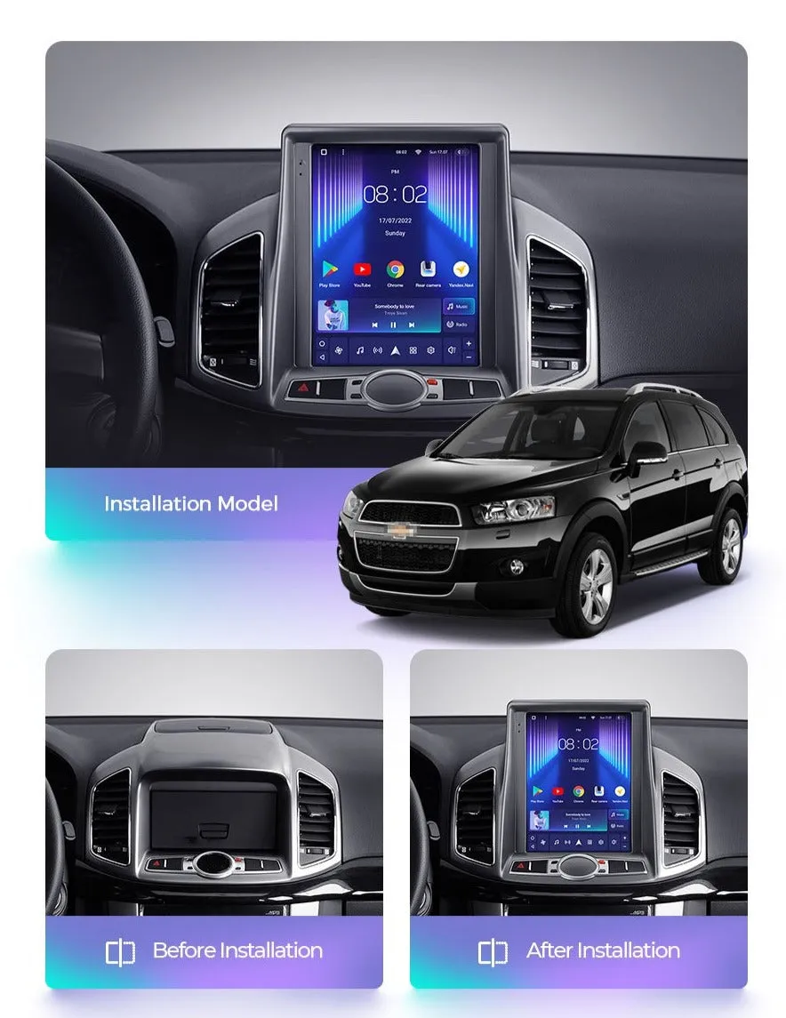 Car Dealz 11" Android 12.0 For Chevrolet Holden Captiva 1 2011 - 2016 For Tesla Style In Dash Plus OEM Fascia