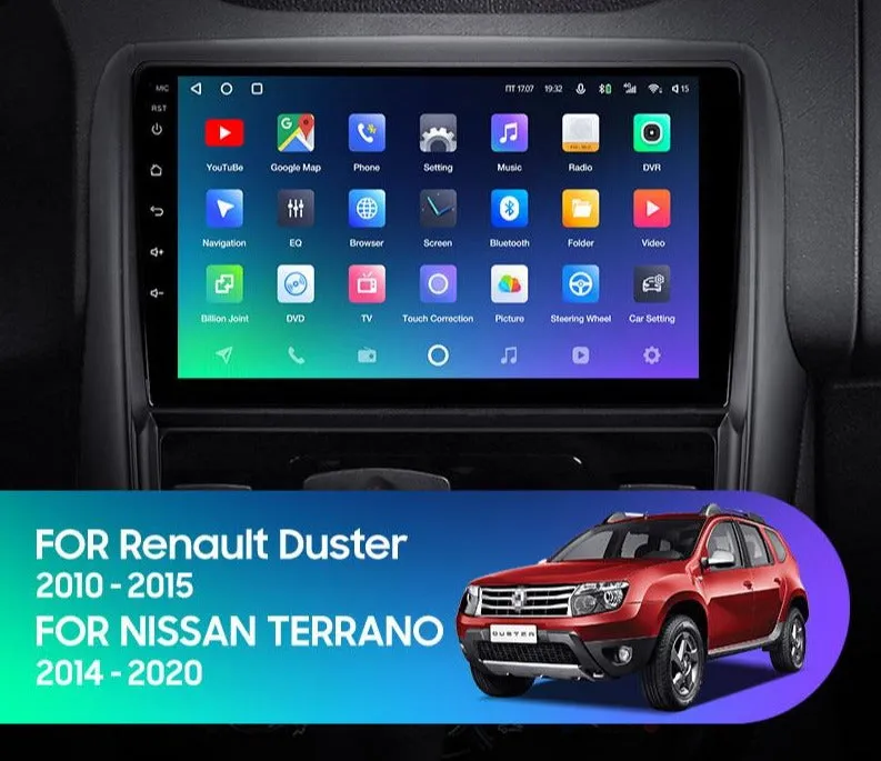 Car Dealz Premium Advanced 4G Data Model 10.2" Android 12.0 For Renault Duster 1 2010 - 2015 For Nissan terrano 2014 - 2020