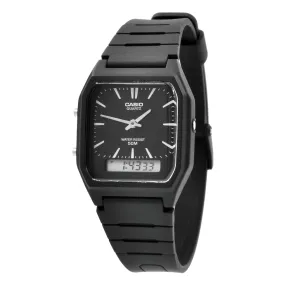 Casio Black Resin Case Black Band Watch | AW-48H-1E