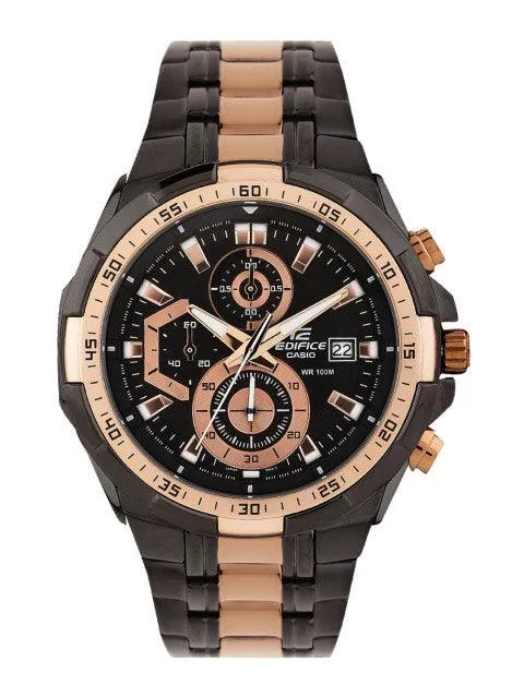 Casio Edifice Chronograph Black Two Tone Dial Watch - EFR-539BKG-1AVUDF(EX220)