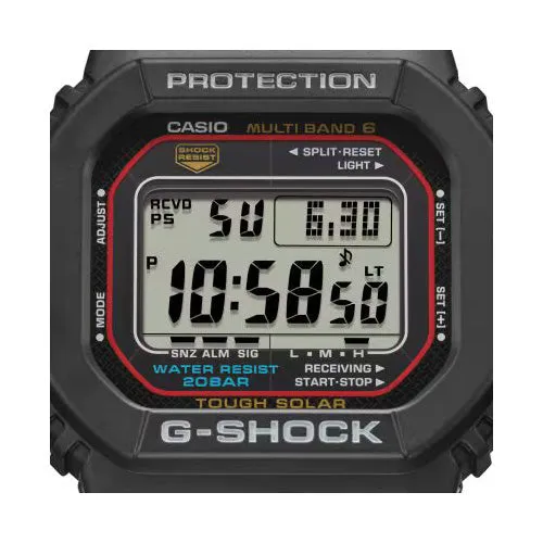 CASIO G-SHOCK Solar-Powered Quartz Black Men's Watch GW-M5610-1BER