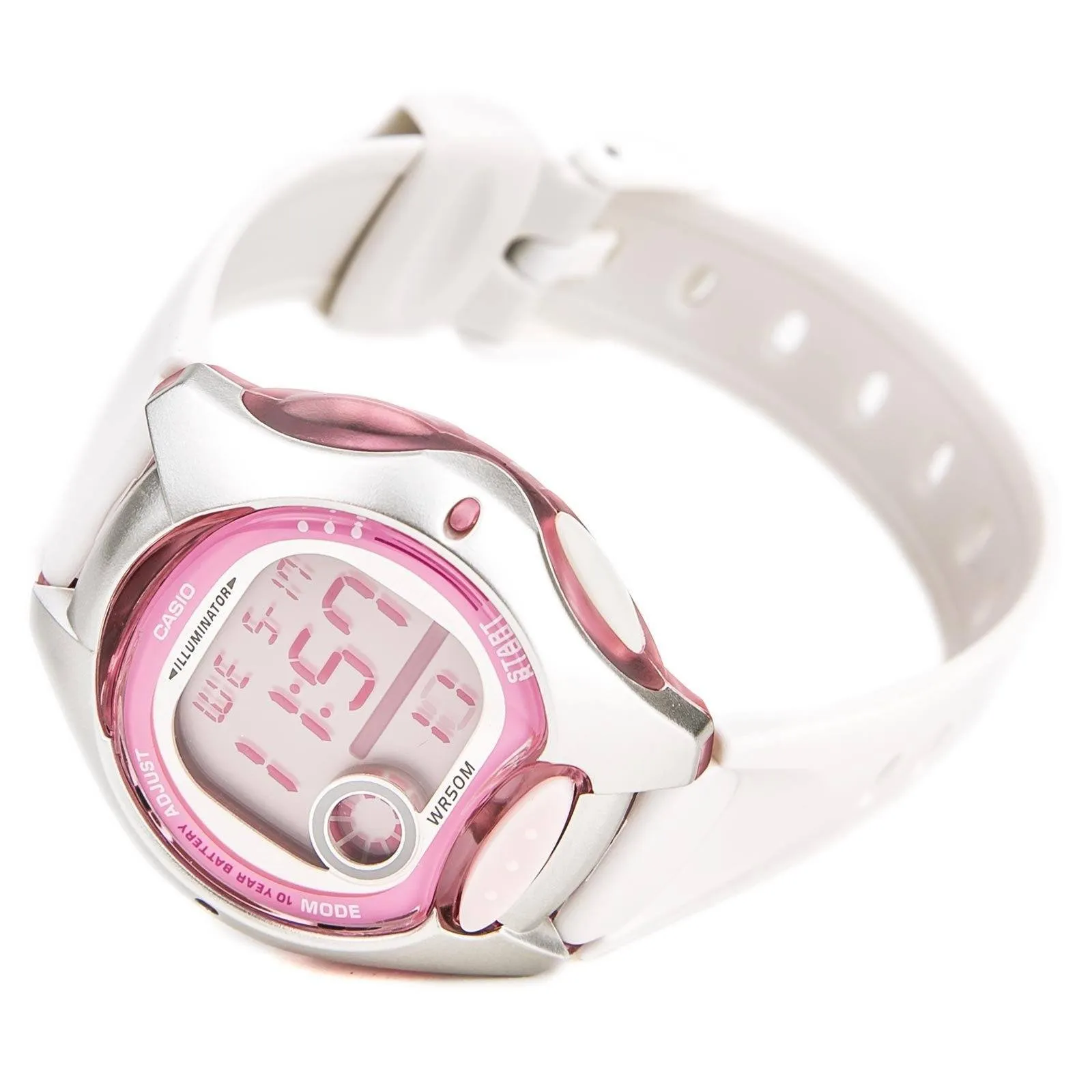 Casio LW-200-7A W White/Pink Resin Watch for Women