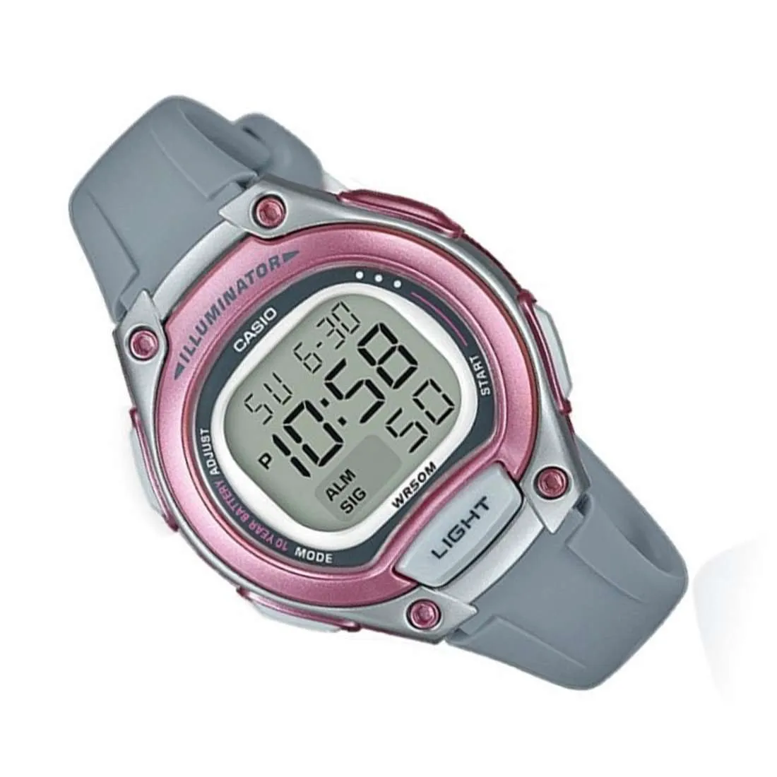 Casio LW-203-8AVDF Digital Gray Resin Strap Watch for Women