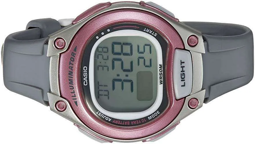 Casio LW-203-8AVDF Digital Gray Resin Strap Watch for Women