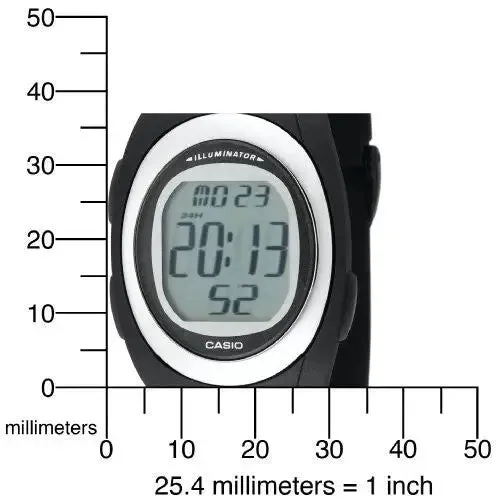 Casio Men's Black Digital Alarm Watch Illuminator FE10