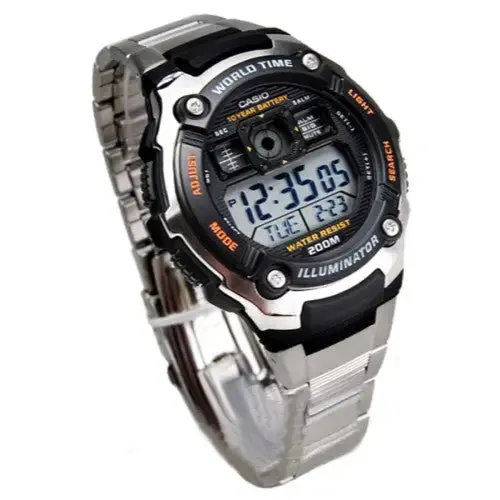 Casio Men's Sporty Digital Black Watch AE2000WD-1AV