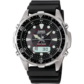 Casio Men's Watch - Wave Ceptor Tough Solar Black Ana-Digi Dial Strap | WVA-320J-1E