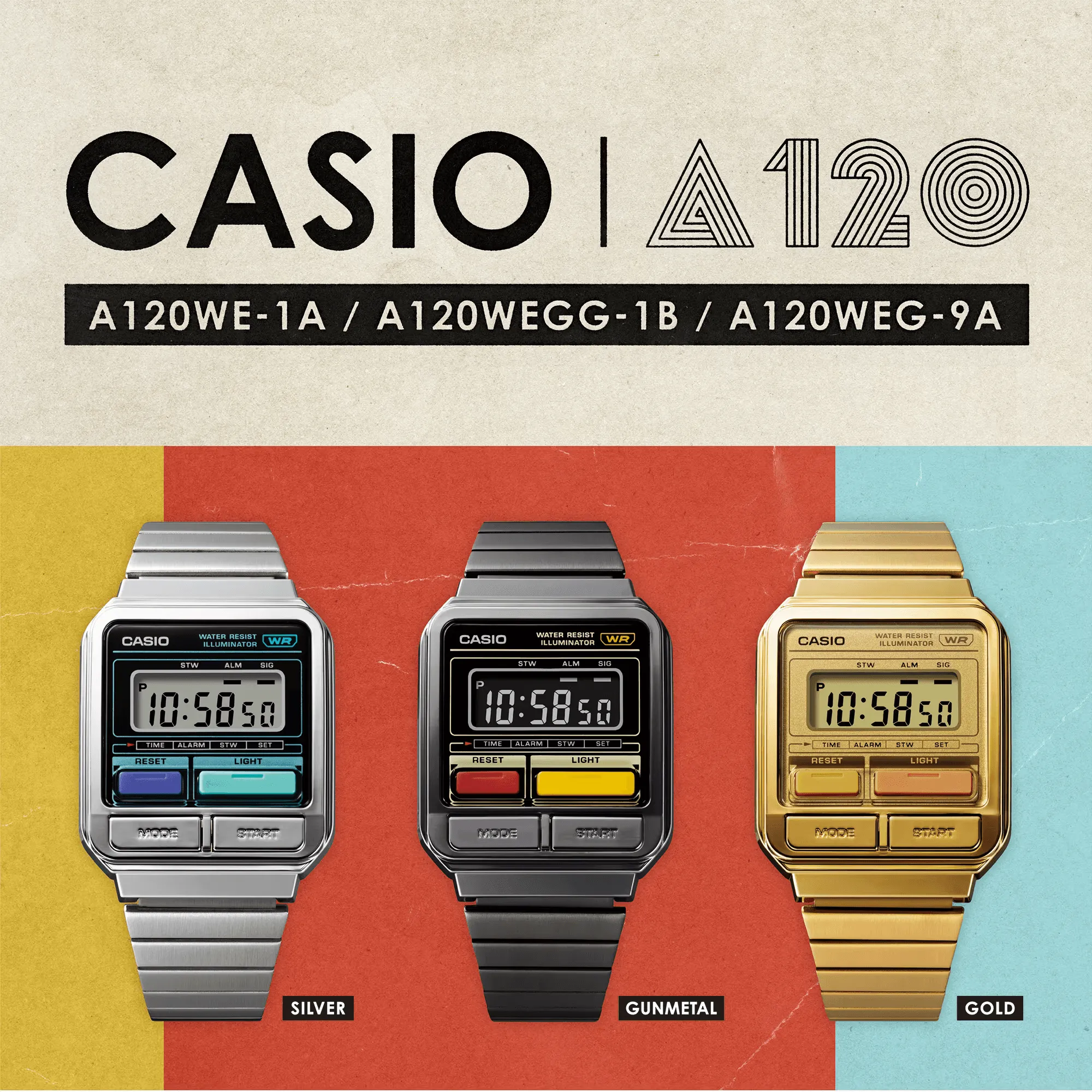 Casio Unisex A120WE-1A