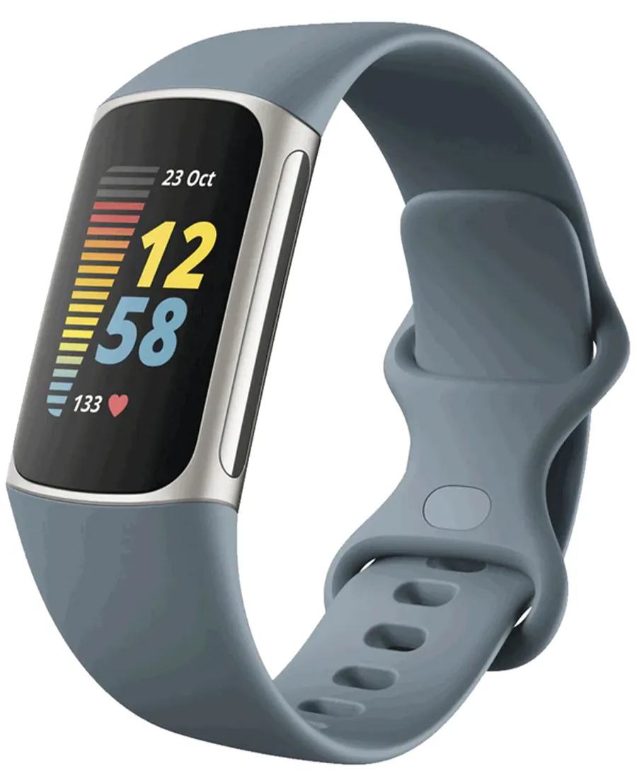 Charge 5 Health & Fitness Smart Watch | Steel Blue & Platinum