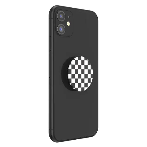 Checker Black: PopSockets - PopGrip