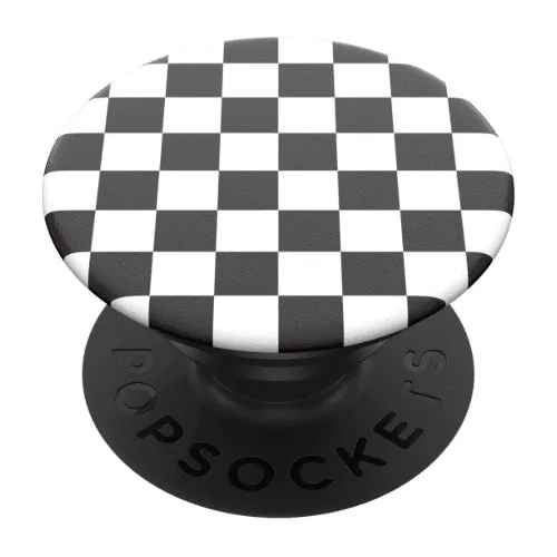 Checker Black: PopSockets - PopGrip