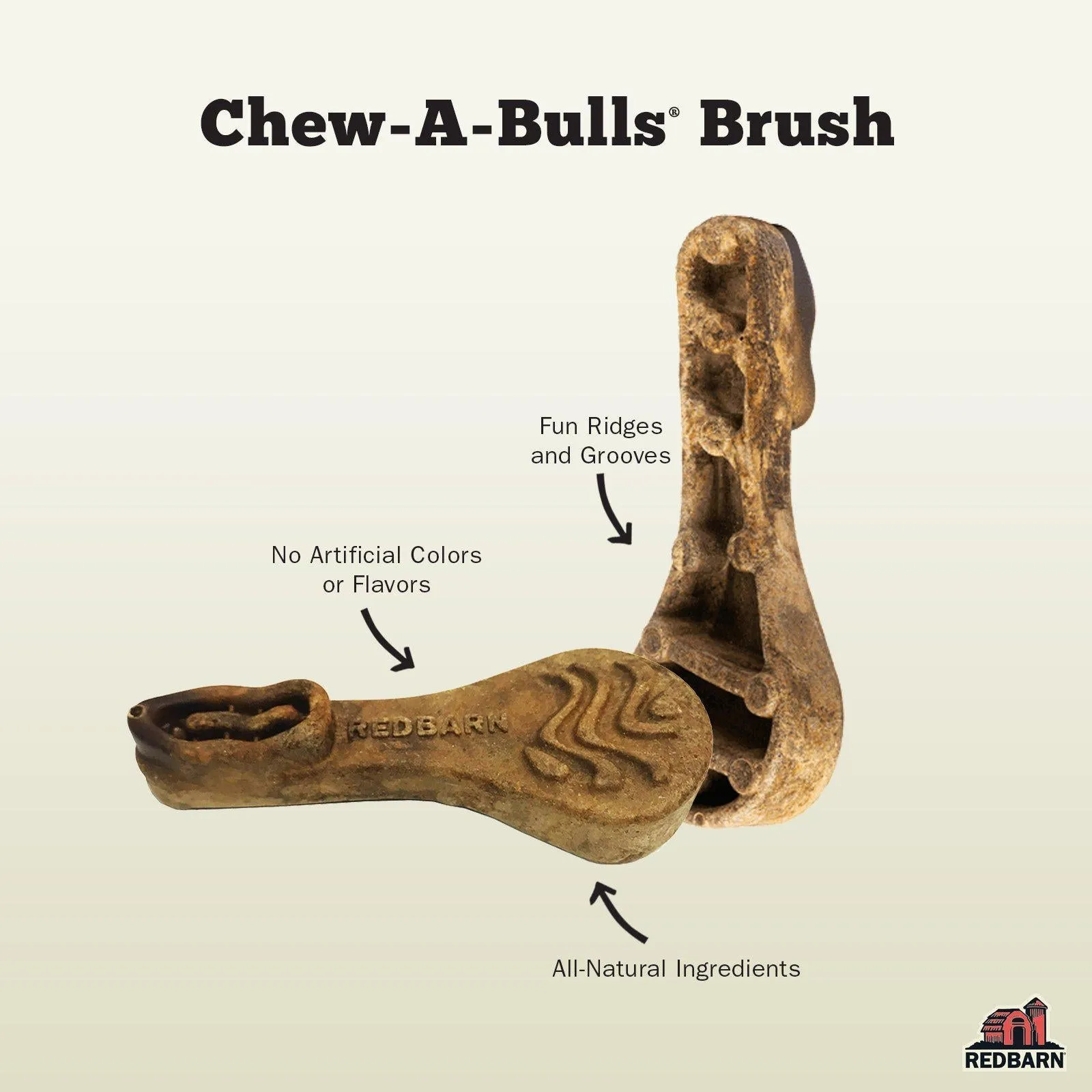 Chew-A-Bulls Brush Dog Chews - Medium