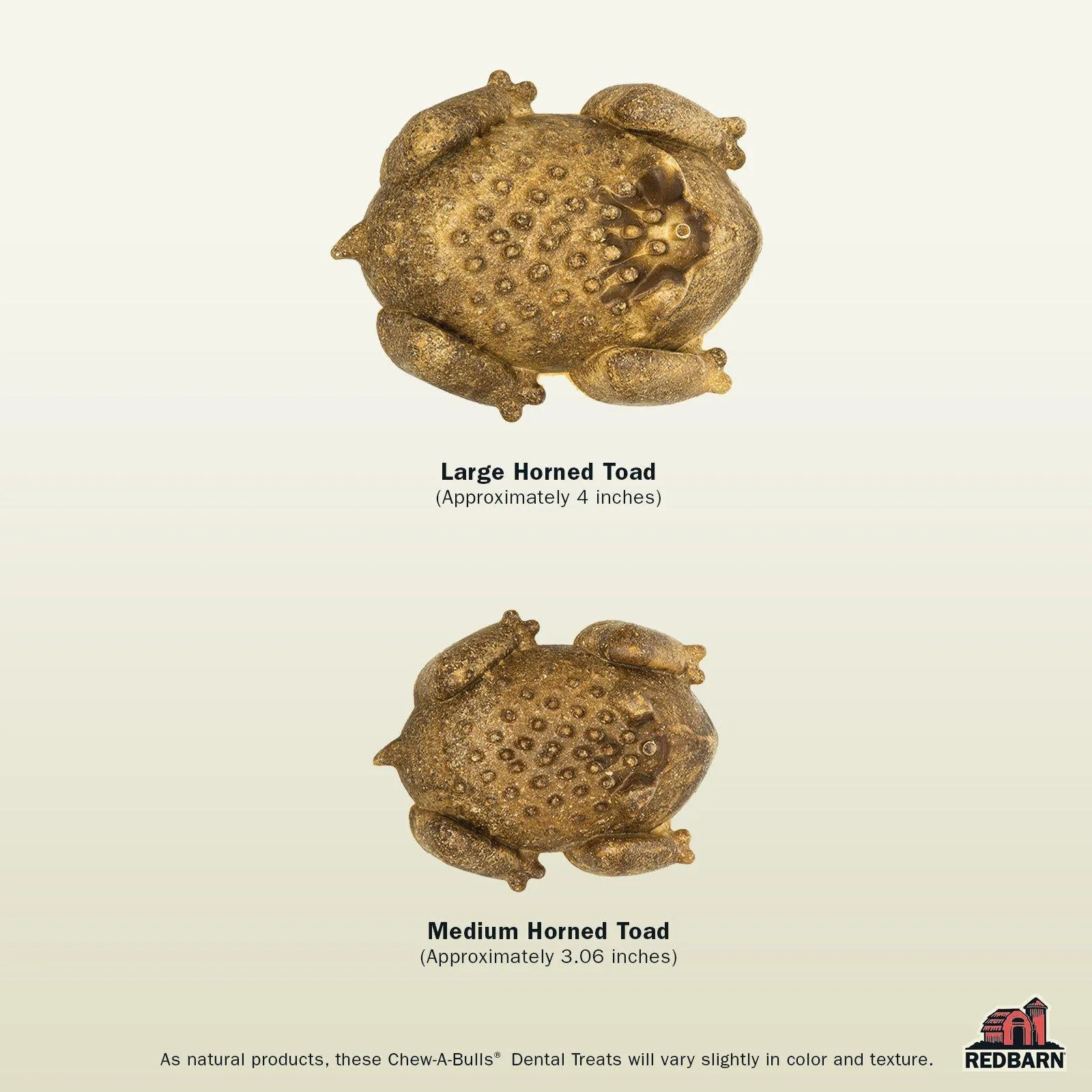 Chew-A-Bulls Horned Toad Dog Chews - Medium