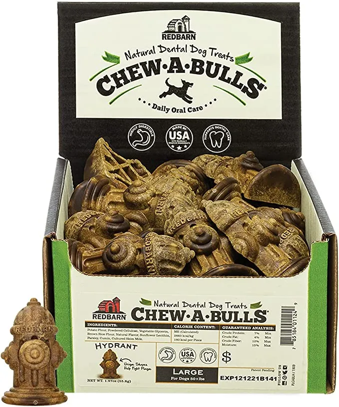 Chew-A-Bulls Hydrant Dog Chews - Large