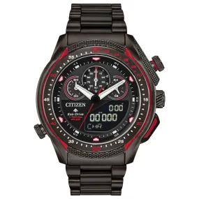 Citizen Men's Eco Drive Watch - Promaster SST Black Steel Bracelet | JW0137-51E