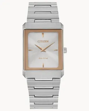 Citizen Stiletto Silver Tone Dial Stainless Steel Watch EG6016-58A